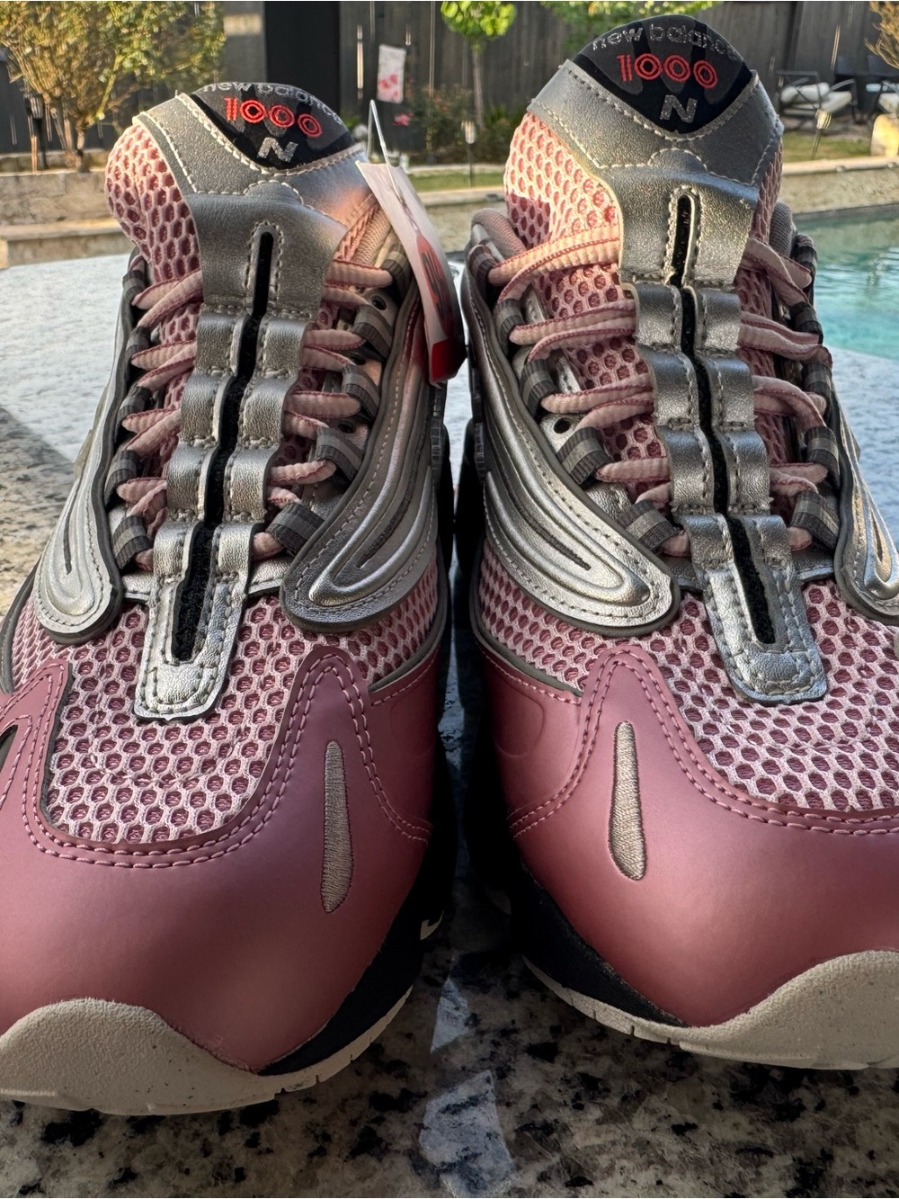 New Balance Pink and Silver Casual Running Shoes size 11 women’s - Picture 4 of 11